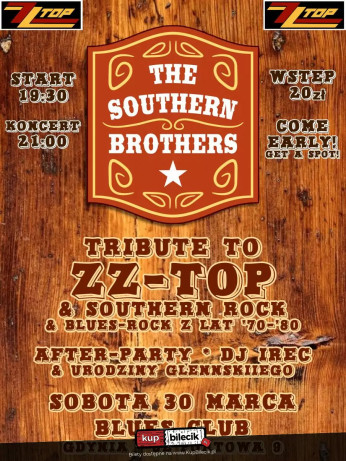 Gdynia Wydarzenie Koncert Tribute to ZZ Top & Southern Rock - Southern Brothers