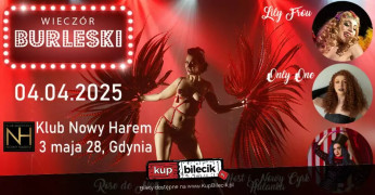 Gdynia Wydarzenie Spektakl Burleska by Rose de Noir w klubie Nowy Harem