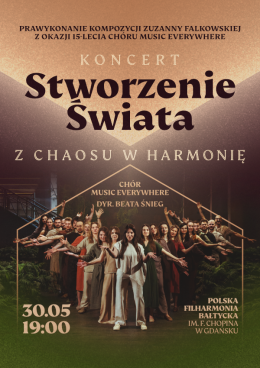 Gdańsk Wydarzenie Koncert koncert jubileuszowy Chóru Music Everywhere